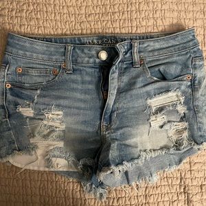 American Eagle distressed high waisted shorts size 8